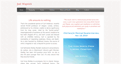 Desktop Screenshot of joelwapnick.com